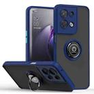 For OPPO Reno8 Q Shadow 1 Series TPU + PC Phone Case with Ring Holder(Royal Blue) - 1