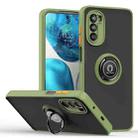 For Motorola Moto G52 Q Shadow 1 Series TPU + PC Phone Case with Ring Holder(Green) - 1