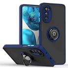 For Motorola Moto G52 Q Shadow 1 Series TPU + PC Phone Case with Ring Holder(Royal Blue) - 1