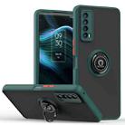 For TCL Stylus 5G Q Shadow 1 Series TPU + PC Phone Case with Ring Holder(Dark Green) - 1