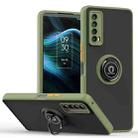 For TCL Stylus 5G Q Shadow 1 Series TPU + PC Phone Case with Ring Holder(Green) - 1