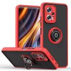 For Xiaomi Poco X4 GT Q Shadow 1 Series TPU + PC Phone Case with Ring Holder(Red) - 1