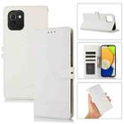 For Samsung Galaxy A03 EU Cross Texture Horizontal Flip Leather Phone Case(White) - 1