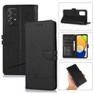 For Samsung Galaxy A32 Cross Texture Horizontal Flip Leather Phone Case(Black) - 1