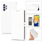 For Samsung Galaxy A32 5G Cross Texture Horizontal Flip Leather Phone Case(White) - 1