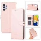 For Samsung Galaxy A32 5G Cross Texture Horizontal Flip Leather Phone Case(Pink) - 1