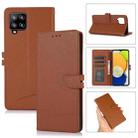 For Samsung Galaxy A42 5G Cross Texture Horizontal Flip Leather Phone Case(Brown) - 1