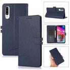 For Samsung Galaxy A70 Cross Texture Horizontal Flip Leather Phone Case(Dark Blue) - 1