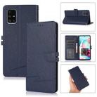 For Samsung Galaxy A71 Cross Texture Horizontal Flip Leather Phone Case(Dark Blue) - 1