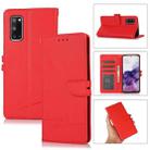 For Samsung Galaxy S20 Cross Texture Horizontal Flip Leather Phone Case(Red) - 1