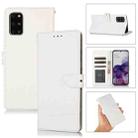 For Samsung Galaxy S20+ Cross Texture Horizontal Flip Leather Phone Case(White) - 1