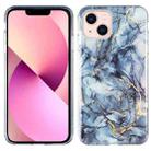 For iPhone 14 Plus IMD Marble TPU Phone Case (Grey) - 1