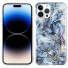 For iPhone 14 Pro IMD Marble TPU Phone Case(Grey) - 1