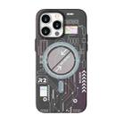 For iPhone 13 Pro Max Luminous Magsafe Magnetic Phone Case (Black) - 1
