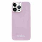 For iPhone 13 Pro Painted Pattern PC Phone Case (Pink) - 1