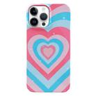 For iPhone 13 Pro Painted Pattern PC Phone Case (Love) - 1