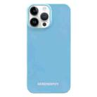 For iPhone 13 Pro Max Painted Pattern PC Phone Case (Blue) - 1