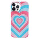 For iPhone 13 Pro Max Painted Pattern PC Phone Case (Love) - 1