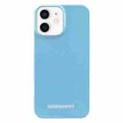 For iPhone 12 Painted Pattern PC Phone Case(Blue) - 1