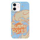 For iPhone 12 Painted Pattern PC Phone Case(Summer Party) - 1