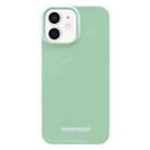 For iPhone 11 Painted Pattern PC Phone Case (Green) - 1