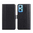 For Realme GT Neo2 5G Ostrich Texture Flip Leather Phone Case(Black) - 1