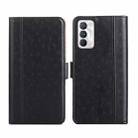 For Realme GT Master / Q3 Pro Carnival Ostrich Texture Flip Leather Phone Case(Black) - 1