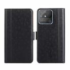 For Realme Narzo 50A Ostrich Texture Flip Leather Phone Case(Black) - 1