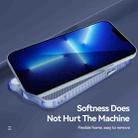 For iPhone 12 Pro Max Carbon Fiber Texture Shockproof Phone Case(Transparent Blue) - 4