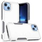 For iPhone 14 Plus Soft TPU Hard PC Phone Case (White) - 1