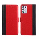 For OPPO K9s / Realme Q3s Ostrich Texture Flip Leather Phone Case(Red) - 1