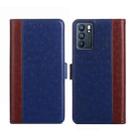 For OPPO Reno6 5G Ostrich Texture Flip Leather Phone Case(Blue) - 1