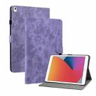 Tiger Pattern PU Tablet Case With Sleep / Wake-up Function For iPad 9.7 2017/2018/2019/2020(Purple) - 1