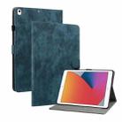 Tiger Pattern PU Tablet Case With Sleep / Wake-up Function For iPad 9.7 2017/2018/2019/2020(Dark Blue) - 1