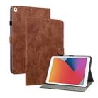 Tiger Pattern PU Tablet Case With Sleep / Wake-up Function For iPad 10.2 2019/Air 2019 10.5/10.2 2020/2021(Brown) - 1