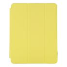 For iPad Pro 11 2022 / 2021 / 2020 3-fold Horizontal Flip Smart Leather Tablet Case with Sleep / Wake-up Function & Holder(Yellow) - 2