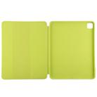 For iPad Pro 11 2022 / 2021 / 2020 3-fold Horizontal Flip Smart Leather Tablet Case with Sleep / Wake-up Function & Holder(Yellow) - 4