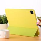 For iPad Pro 11 2022 / 2021 / 2020 3-fold Horizontal Flip Smart Leather Tablet Case with Sleep / Wake-up Function & Holder(Yellow) - 7