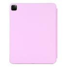 For iPad Pro 11 2022 / 2021 / 2020 3-fold Horizontal Flip Smart Leather Tablet Case with Sleep / Wake-up Function & Holder(Pink) - 3