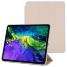 For iPad Pro 11 2022 / 2021 / 2020 3-fold Horizontal Flip Smart Leather Tablet Case with Sleep / Wake-up Function & Holder(Grey) - 1