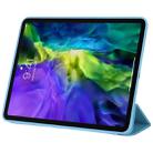 For iPad Pro 11 2022 / 2021 / 2020 3-fold Horizontal Flip Smart Leather Tablet Case with Sleep / Wake-up Function & Holder(Blue) - 6