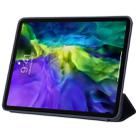 For iPad Pro 11 2022 / 2021 / 2020 3-fold Horizontal Flip Smart Leather Tablet Case with Sleep / Wake-up Function & Holder(Dark Blue) - 6