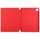 For iPad Pro 12.9 inch (2020/2021) 3-fold Horizontal Flip Smart Leather Tablet Case with Sleep / Wake-up Function & Holder(Red) - 4