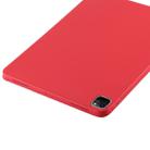 For iPad Pro 12.9 inch (2020/2021) 3-fold Horizontal Flip Smart Leather Tablet Case with Sleep / Wake-up Function & Holder(Red) - 5