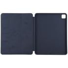For iPad Pro 12.9 inch (2020/2021) 3-fold Horizontal Flip Smart Leather Tablet Case with Sleep / Wake-up Function & Holder(Dark Blue) - 4