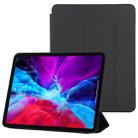 For iPad Pro 12.9 inch (2020/2021) 3-fold Horizontal Flip Smart Leather Tablet Case with Sleep / Wake-up Function & Holder(Black) - 1
