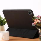 For iPad Pro 12.9 inch (2020/2021) 3-fold Horizontal Flip Smart Leather Tablet Case with Sleep / Wake-up Function & Holder(Black) - 7