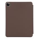 For iPad Pro 12.9 inch (2020/2021) 3-fold Horizontal Flip Smart Leather Tablet Case with Sleep / Wake-up Function & Holder(Brown) - 3