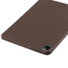 For iPad Pro 12.9 inch (2020/2021) 3-fold Horizontal Flip Smart Leather Tablet Case with Sleep / Wake-up Function & Holder(Brown) - 5