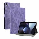 For OPPO Pad 11 Tiger Pattern PU Tablet Case(Purple) - 1